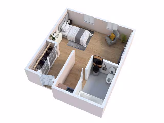 Unit S204 S104 floor plan